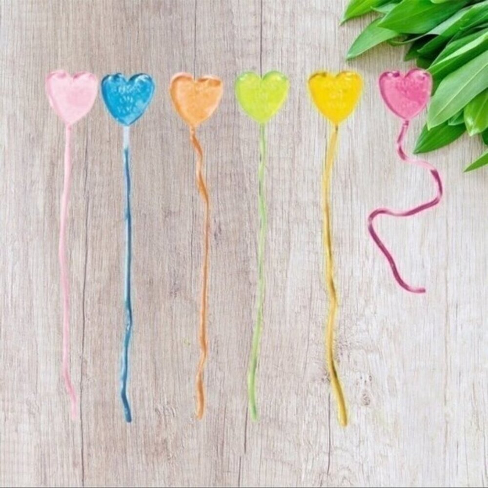 Assorted Sticky Hearts 7 Piece